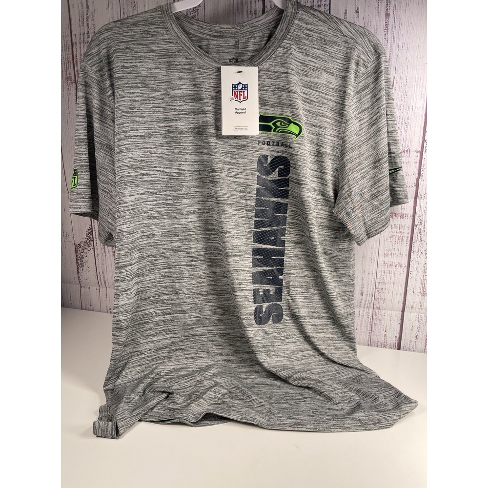 Nike Mens Dri-Fit Seattle Seahawks Short Sleeve Shirt Size M